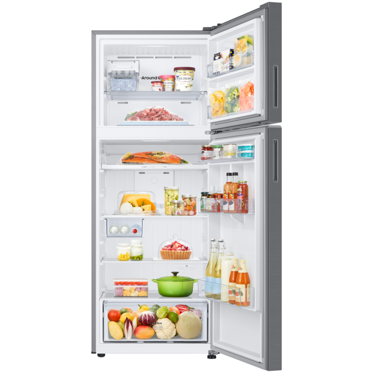 Samsung 465L Top Mount Fridge Freezer Refrigerator RT47CG6631S9