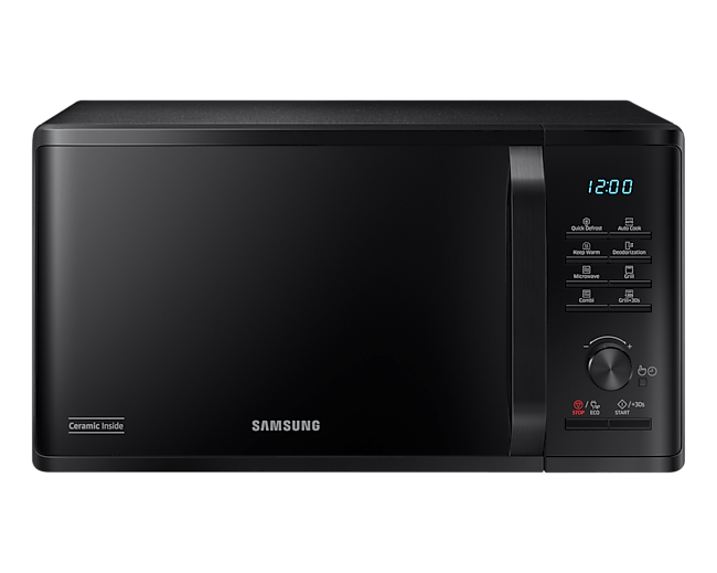 Transform your kitchen in Kenya with the stylish and efficient Samsung 23L MG23K3515AK Grill Microwave, an ideal choice for versatile cooking and meal preparation.