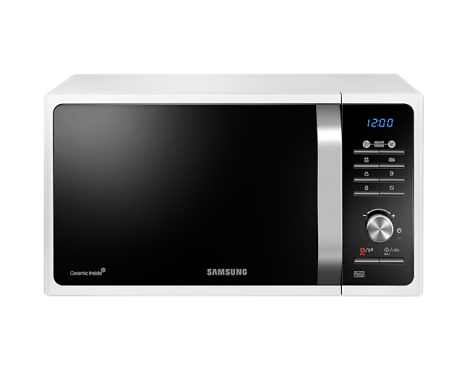 Samsung 23L MS23F301TAW Microwave Oven: Ideal kitchen companion for Kenyan households, featuring sleek design and efficient cooking capabilities.