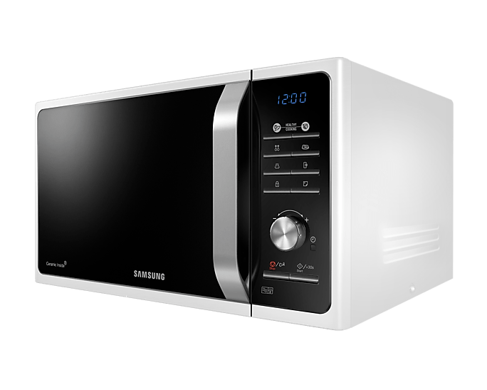 Samsung 23L MS23F301TAW Microwave Oven: Ideal kitchen companion for Kenyan households, featuring sleek design and efficient cooking capabilities.